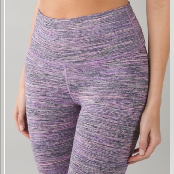 Lululemon High Times Space Dye Purple Size 4 - Picture 4 of 11